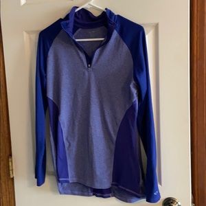 Champion purple quarter zip jacket size M
